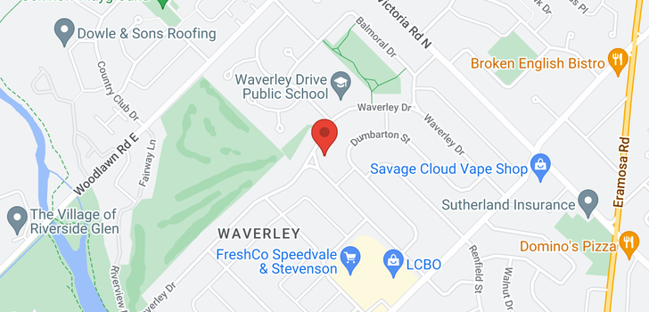 map of 113 WAVERLEY Drive
